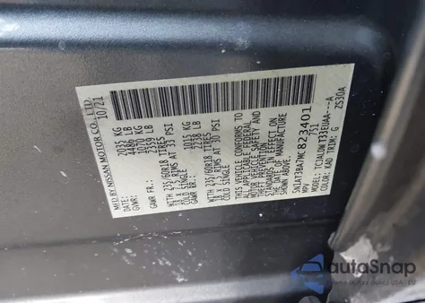 2021 Nissan Rogue Sv Fwd z USA, uszkodzony, nr VIN 5N1AT3BA7MC823401